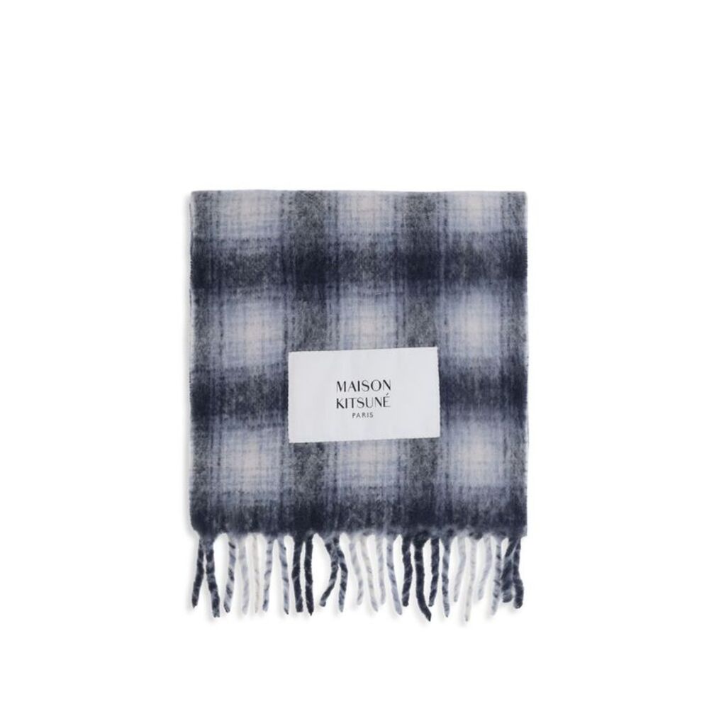 Maison Kitsuné Gray Alpaca Vicugna Pacos Women's Scarf